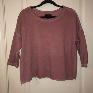 Three quarter sleeve sweater